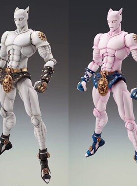 超像可动JOJO的奇妙冒险 吉良吉影杀手皇后粉猫白猫可动手办模型