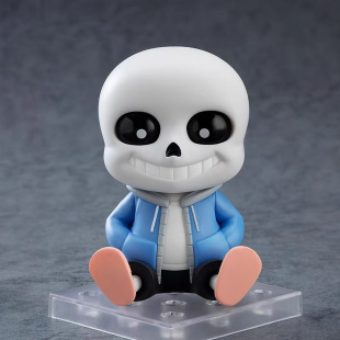 Q版粘土人#1826 传说之下 Sans 动漫游戏可动换脸手办