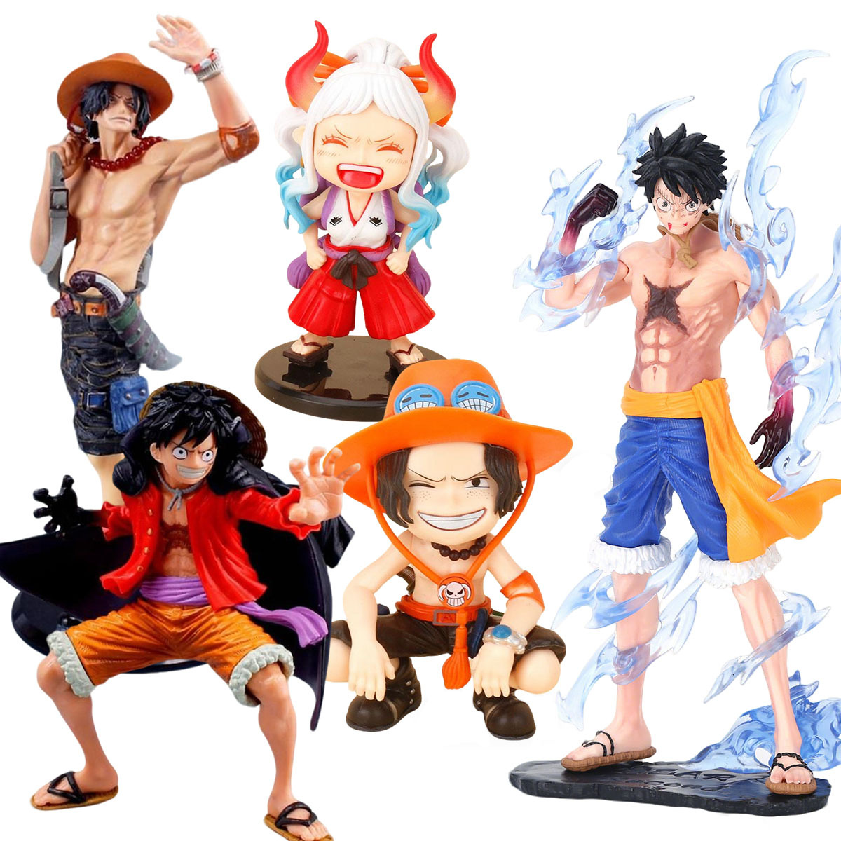 草帽团海贼王手办摆件路飞索隆女帝GK场景摆件人物模型动漫公仔批