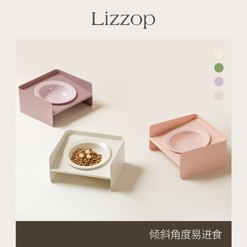 陶瓷宠物猫咪碗狗碗护颈椎防打翻