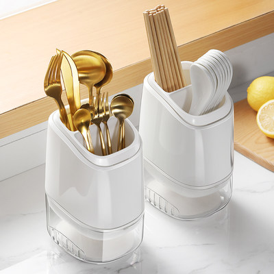 厨房筷子筒沥水餐具筷子创意塑料筷子笼篓筷托收纳盒勺子叉置物架