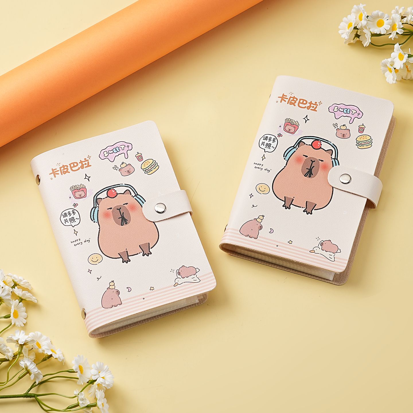 新款卡通存单收纳本多功能票据