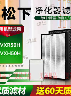 适配Panasonic松下乐声F-VXR/VXH50H空气净化器F-ZXMP/D55Z过滤网