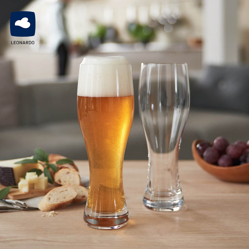 德国LEONARDO|Taverna小酒馆啤酒杯水晶玻璃精酿杯德国小麦扎啤杯