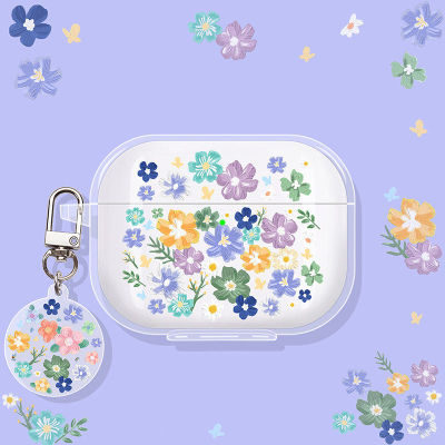 油画花朵适用vivo蓝牙耳机保护套