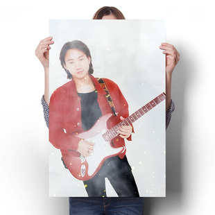 Beyond乐队挂画黄家驹海报复古怀旧港风港星摇滚音乐装 饰贴墙壁画