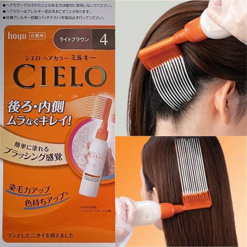 梳子型CIELO染发剂日本不刺激