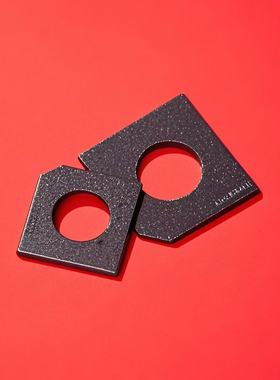 碳钢发黑方斜垫片黑色缺角垫圈GB853槽钢用方斜垫四方垫片M6-M36