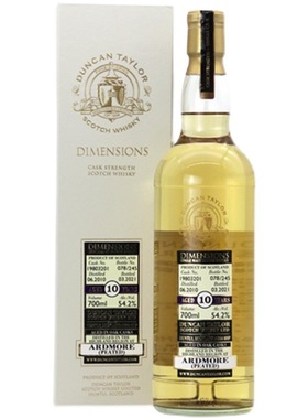 阿德摩尔10年重泥煤单一纯麦苏格兰威士忌54.2度Ardmore国行