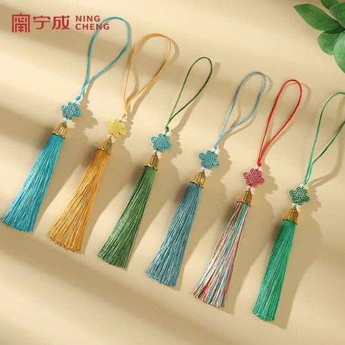 流苏穗子合金皇冠景泰蓝中国结