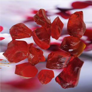 红水晶原石毛料红色水晶石熔炼矿石花盆造景装饰石头标本摆件