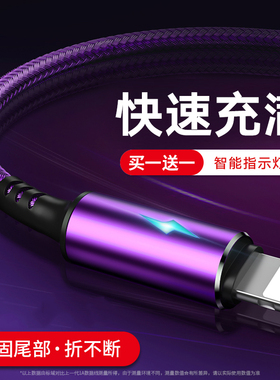 标域适用苹果iPhone14数据线xr/11充电器12mini线8p冲xsmax快充2米车载x发光7plus/13pro闪充2米加长usb耐