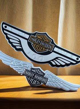 哈雷金属车身贴标Harley