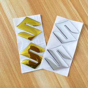 适用铃木SUZUKI摩托车装饰软标立体软标车标贴汽车尾部装饰标牌