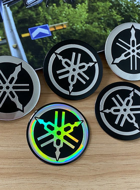 适用R6 R1R3XJR FZR XJ6 XMAX TMAX天剑油箱标志圆标音叉贴花贴纸