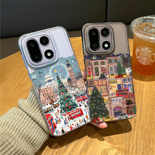 圣诞雪景手机壳适用于一加系列
