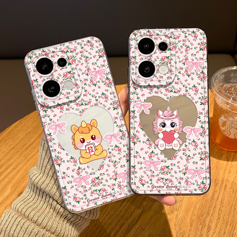 ins风碎花小马手机壳适用opporeno15pro本命年14新年13新款12过年11透明10情侣rone9por马年8限定7女6套5外壳,3C数码配件,手机保护套/壳,淘宝优惠券,粉丝福利购,淘宝优惠卷