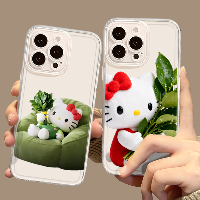 柚子叶凯蒂猫手机壳适用任意机型