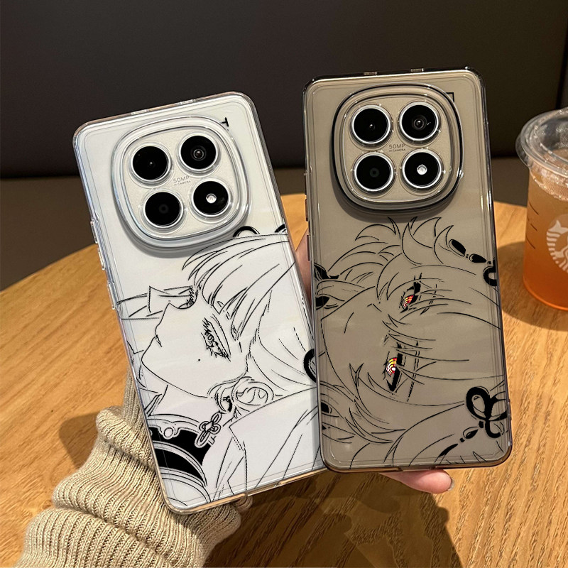 线稿鸣潮手机壳适用红米note15pro透明14卡提希娅13今汐turbo4长离12动漫11t新款3二次元10周边9/外壳redmi十