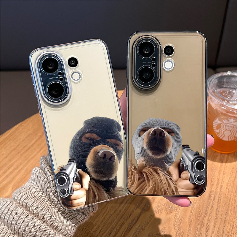 举枪小狗狗手机壳适用vivos30promini透明20pro情侣s50搞怪19新款18趣味17简约创意16por线条男女15外壳超火,3C数码配件,手机保护套/壳,淘宝优惠券,粉丝福利购,淘宝优惠卷