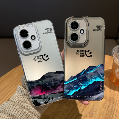 熔岩雪山手机壳适用荣耀系列