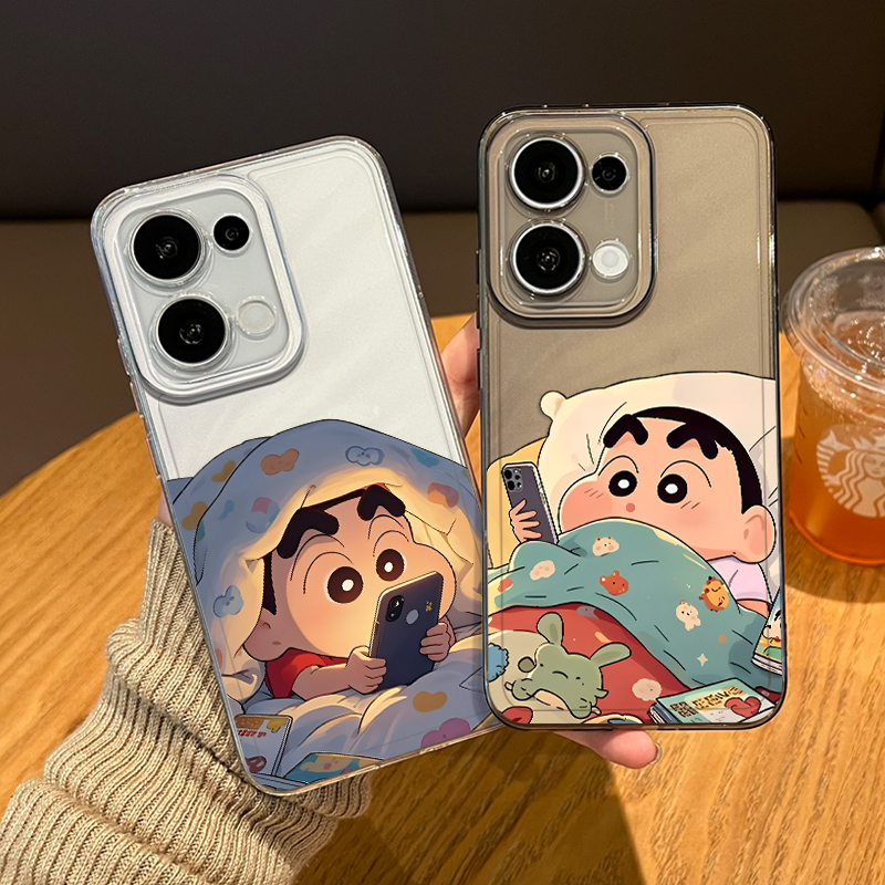 被窝蜡笔小新手机壳适用OPPO系列