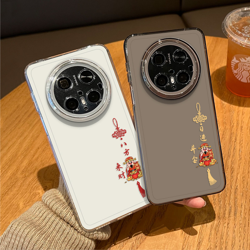 财神爷八方来财适用华为mate80promax手机壳mate70air新年60pro马年50招财发财40e新款30十+por本命年情侣男