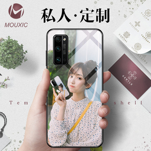 华为荣耀30手机壳定制v30pro图片30s来图定做30pro+青春版女玻璃私人订制照片diy订做自制液态硅胶全包防摔套