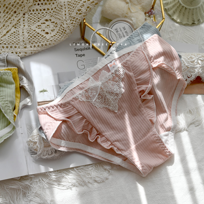 大长腿高开叉复古蝴蝶结敲好穿云朵纯棉少女中低腰内裤学生女短裤,女士内衣/男士内衣/家居服,女三角裤,淘宝优惠券,粉丝福利购,淘宝优惠卷