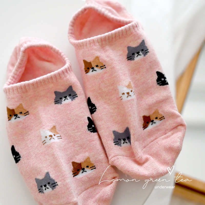 韩国进口纯棉女士隐形船袜