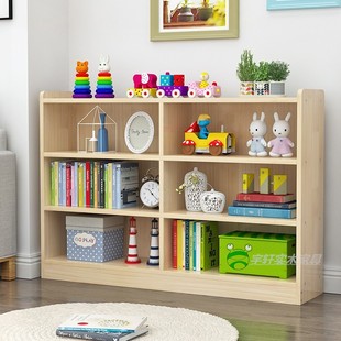 幼儿园实木玩具柜整理柜储物收纳架蒙氏教具柜宝宝书包柜子置物架