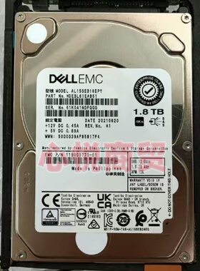 EMC 005053142 unity400 1.8T 2.5寸 10K SAS 12GB 存储硬盘