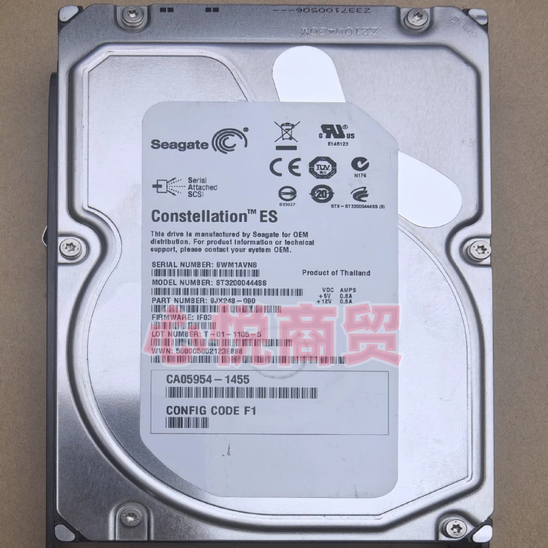 Fujitsu 富士通 CA07237-E120 DX 2T 3.5寸 7.2K SAS 存储硬盘