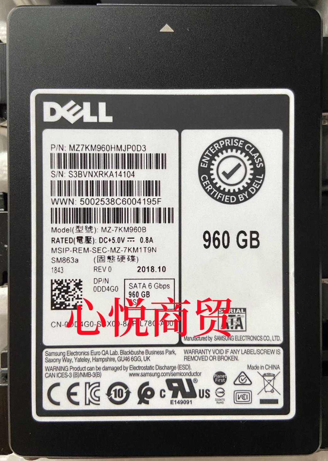 戴尔2.5960GSATASSD固态硬盘