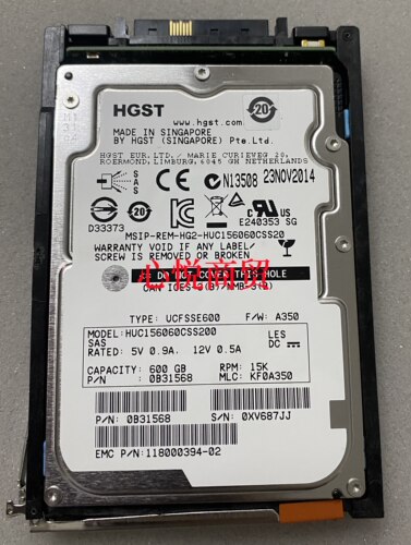 EMC存储硬盘600G2.5寸15K