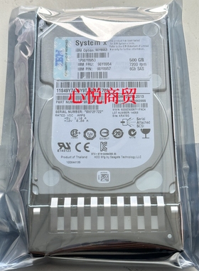IBM 90Y8953 90Y8954 90Y8957 500G 2.5寸 SAS 7.2K 服务器硬盘