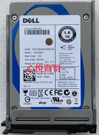 DELL 戴尔 LB1606R F06P1 SSD 固态硬盘 1.6T  SAS 2.5寸 6gb