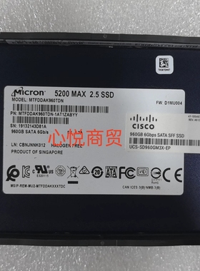 思科 UCS-SD960GM3X-EP 960G SATA 2.5寸 6gb 服务器 SSD固态硬盘