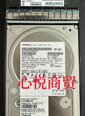 Netapp X306A-R5 DS4243 DS4246 DS4486 2T 3.5 SAS 7.2K存储硬盘