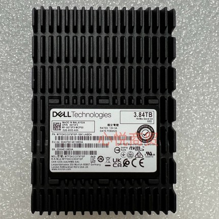 DELL 戴尔 0GT3F3 MTFDKCC3T8TGP-1BK1JABDA 3.84T SSD 固态硬盘