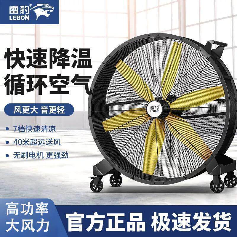 雷豹工业风扇电风扇大功率车间仓库厂房用大风机手推可移动大风扇