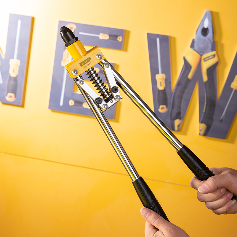 得力铆钉枪手动拉铆枪拉铆螺母枪单柄双柄拉帽枪螺母钳拉枪铆钉枪