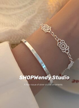 ins风蕾丝S925纯银手链