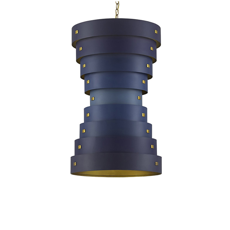 后现代客厅现代铁艺仿云石吊灯