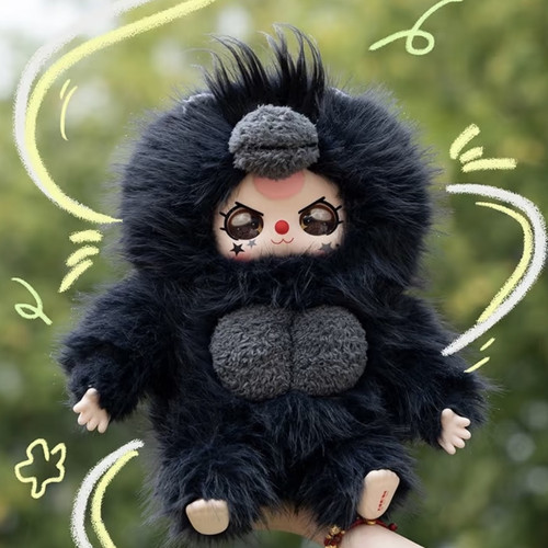 新品娃三岁400%体毛绒搪胶盲盒手办潮玩展会摆件礼物