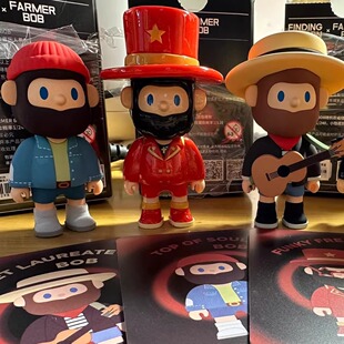 现货包邮 FARMER BOB六代复古音乐人/五代海岛系列盲盒手办摆件