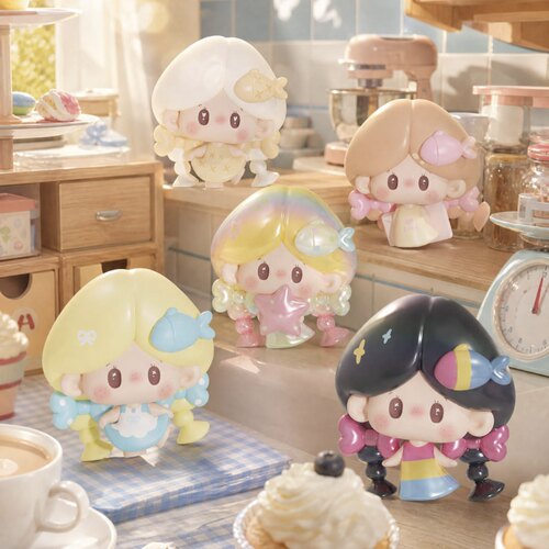新品fishy小鱼少女心事系列萌粒盲袋盲盒潮玩手办摆件送生日礼物