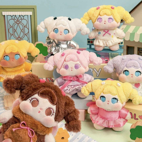 新品现货包邮qoqo花福黛系列毛绒盲盒可爱公仔潮玩摆件送礼物女生