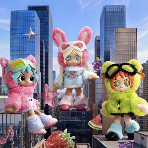 现货Peach Riot叛桃果味炸弹毛绒盲盒潮玩手办可爱摆件女生日礼物
