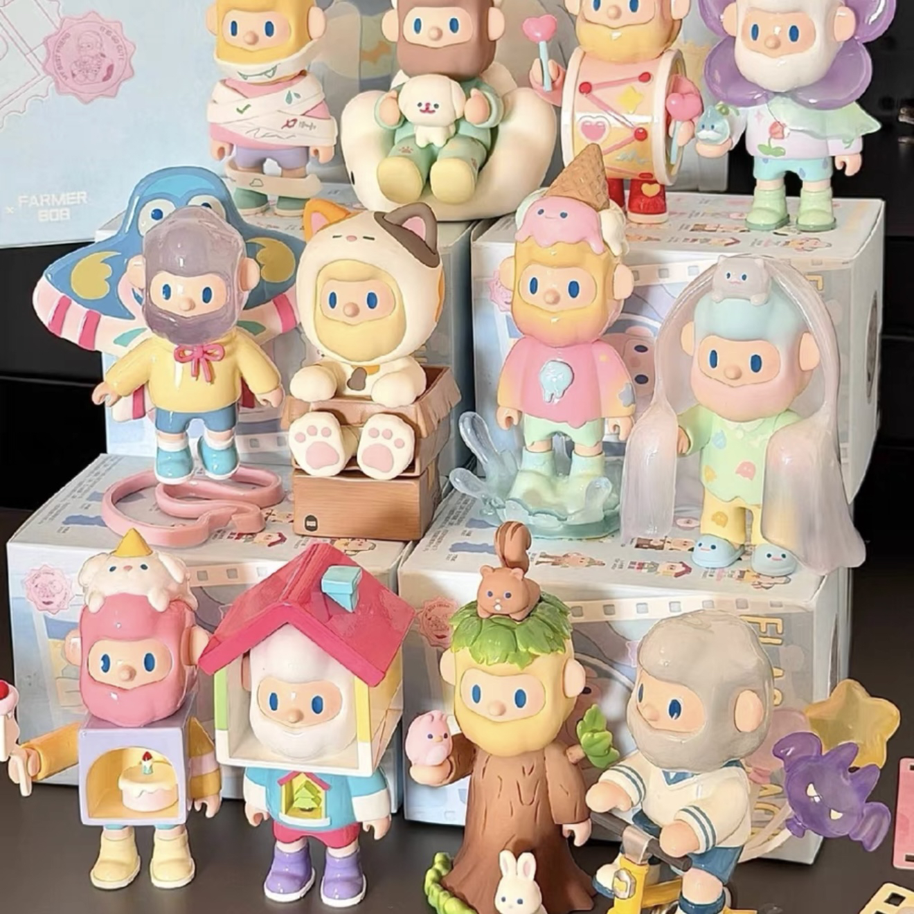 现货寻找独角兽bob回忆剧场系列盲盒潮玩手办可爱公仔摆件送礼物